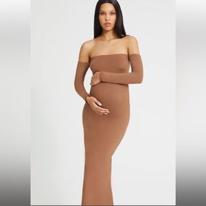 BUMPSUIT Angelina Dress XS Mocha